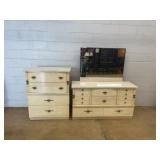 2 Piece Blonde Bedroom Suite