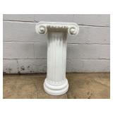 White Ionic Style Pedestal Column Stand