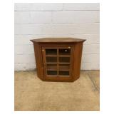 Wood Wall Cabinet With Glass Door