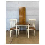 Drop Leaf Dining Table With 2 Chairs