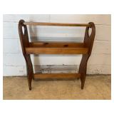 Wooden Magazine or Towel Rack Stand