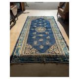 Chinese Blue Wool Area Rug