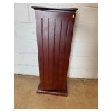 Wood Media Storage Cabinet