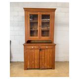 Pine Kitchen Step-back Cupboard