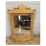 Framed Wall Mirror with Scrollwork