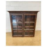 Glass Two-Door Cupboard Top