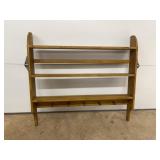 Wall Shelf with Peg Hooks