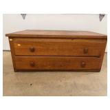 Wood Two-Drawer Chest