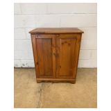 Wooden Two-Door Cabinet with Four Drawers