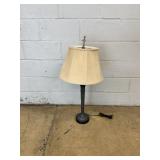 Table Lamp With Linen Shade and Finial