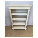 White Painted Wood Bookshelf