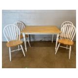 5-Piece Wood Dining Set, Table & 4 Chairs