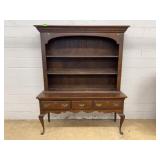 Queen Anne Hutch with Drawers and Open Shelves