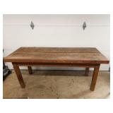 Rustic Hardwood Work Table
