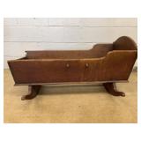 Vintage Wooden Rocking Cradle
