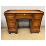 Mid-Century Mahogany Kneehole Desk