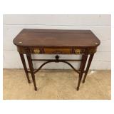 Mahogany Console Table with Single Drawer