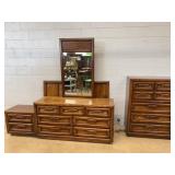 Oak Bedroom Furniture Set, 4 Pieces