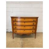 Four-Drawer Bow-Front Dresser