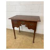 Walnut 3-Drawer Side Table