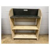 Wooden Three-Shelf Bookcase