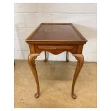 Wood Side Table with Drawer
