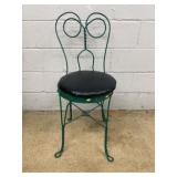 Green Metal Ice Cream Parlor Chair