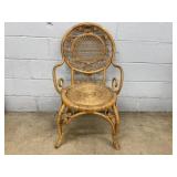 Ornate Wicker Armchair