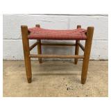 Woven Top Wooden Stool