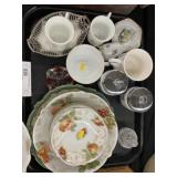 Pattern Glass w/ Chinaware