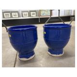 (2) Pottery Planters