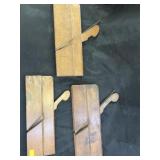 (3) Antique Wood Molding Planes