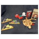 Pin Cushions w/ Tobacco Tins & Wall Hangers
