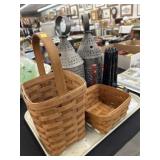 Longaberger Baskets w/ Lantern & Candle Mold