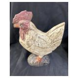 Machine Carved Chicken w/ Dec. Pottery