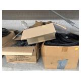 5 Boxes of Ext. Cords, Wire Remnants, &