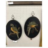 2 Paint Decorated Wall Plaques