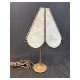 (2) Slag Glass Accent Lights
