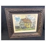 G. Fritch Framed Watercolor