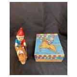 Vintage Japan Wind-Up Circus Clown