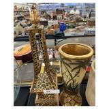 Pottery Vase w/ Center Piece.