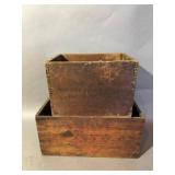 Walter Baker & Co. Wooden Shipping Boxes