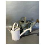 2 Metal Watering Cans