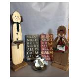 Painted Wood Holiday Decorations