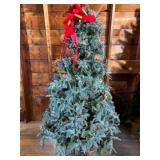Artificial Christmas Tree With Red Bow Topper