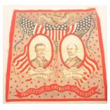 1904 Teddy Roosevelt Campaign Handkerchief