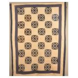 Antique Goose Chase Pattern Quilt