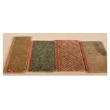 Four Antique 19th C. Store Ledgers