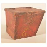 19th Century Paint-Decorated Drill Box