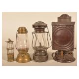 Group of 19th C. Lanterns and Lighting